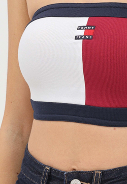 Топ женский TOMMY JEANS FLAG BADGE TUBE TOP