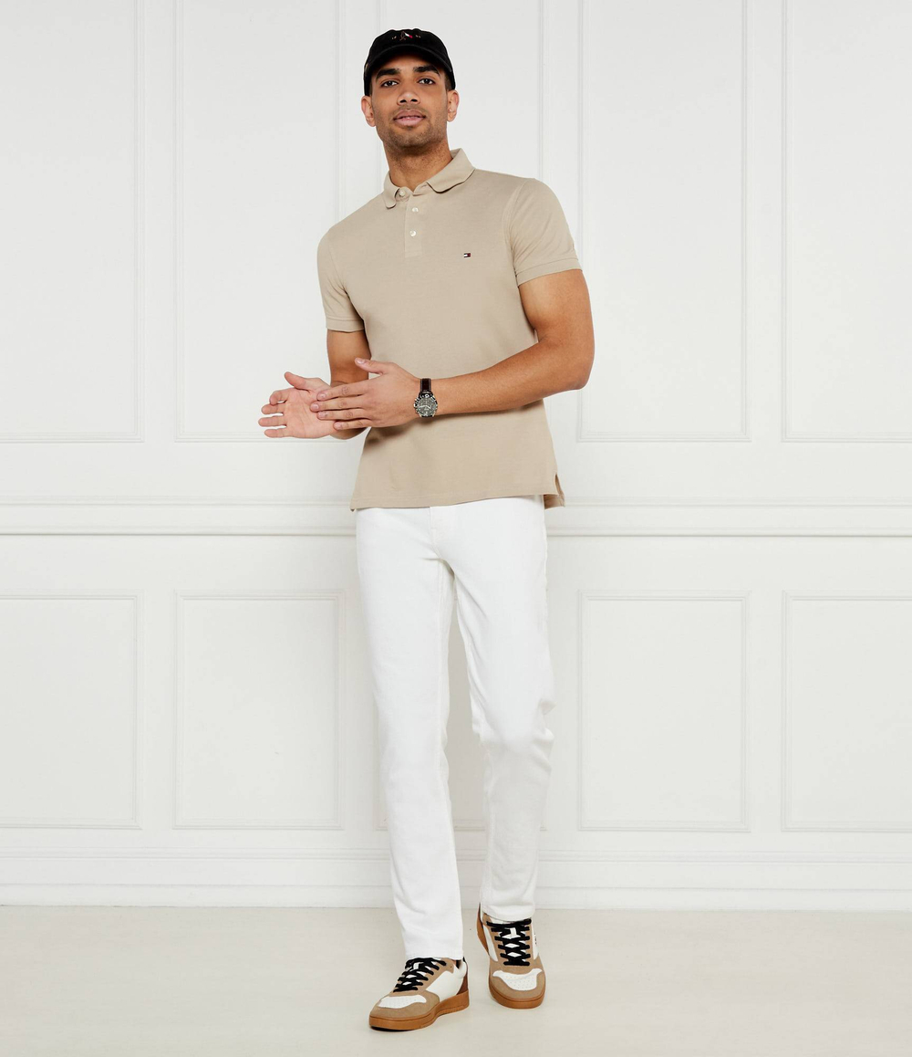 Поло Tommy Hilfiger - бежевый(MW0MW17771)