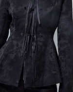 Жакет из жаккардовой вискозы Гуччи черный