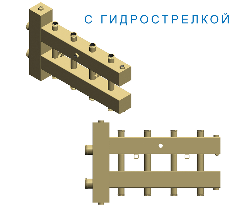 Коллектор котельной разводки