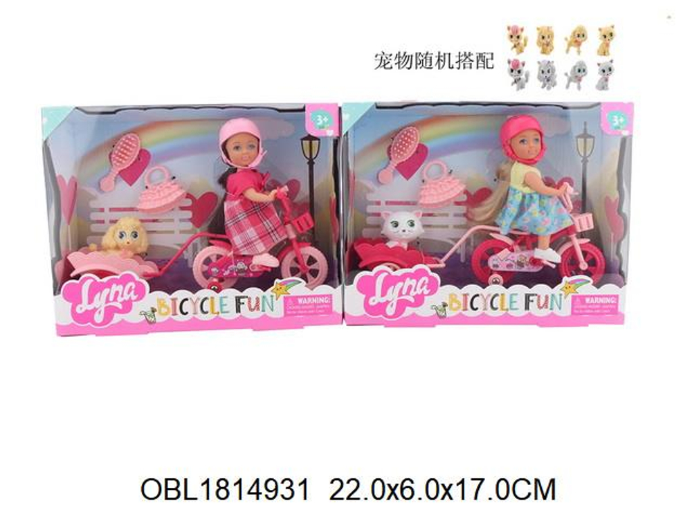 Кукла тип модница с аксесс. коробка 4606