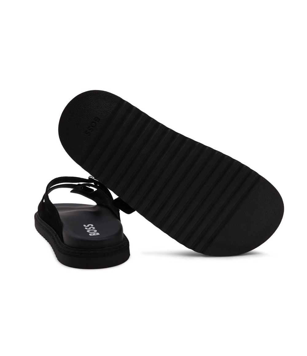 Шлепанцы кожаные cliff sand BOSS BLACK - черный(50516784)