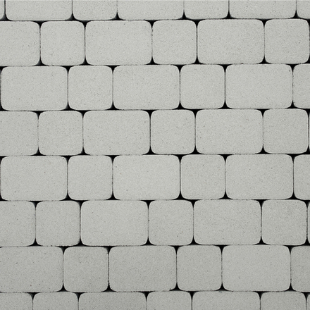 Тротуарная плитка КЛАССИКО - Стоунмикс Белый, комплект из 2 видов плит