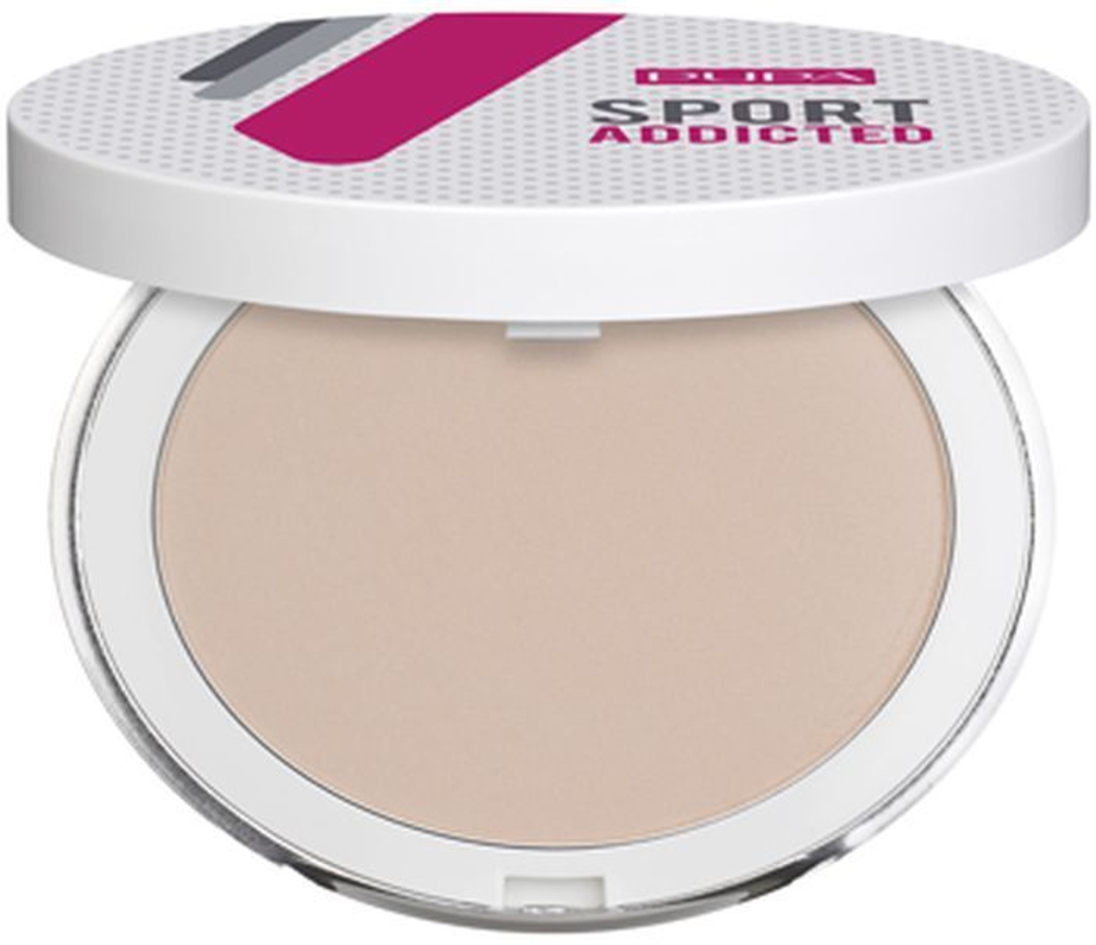 Pupa Пудра Sport Addicted Powder, компактная, водостойкая, тон №002, Натуральный беж, 7 гр