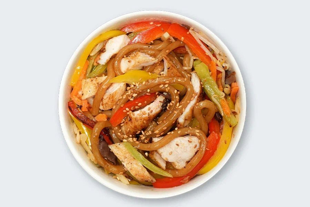 Вок лапша с курицей