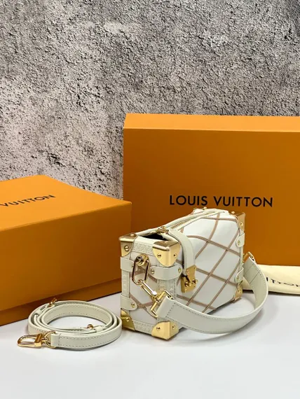 Сумка Louis Vuitton Side Trunk PM белый