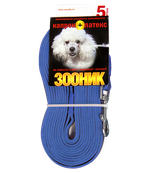 ZOONIK Поводок капроновый с двойной латексной нитью 15 мм, длина 5 м