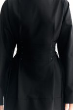 Платье мини со шнуровкой