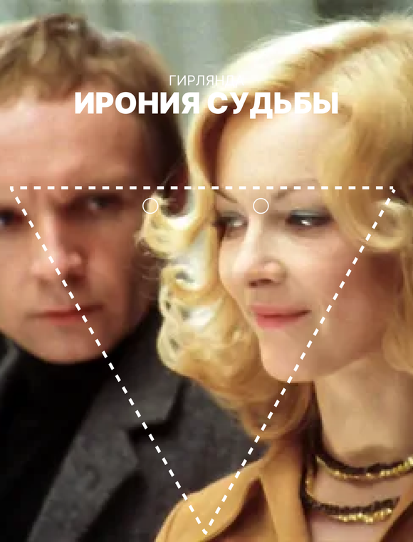 Гирлянда-растяжка бумажная для праздника GRIDMIR "Ирония Судьбы"