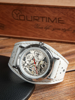 Часы скелетоны женские механические Snow YOURTIME