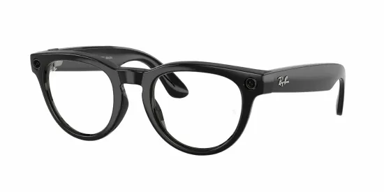Солнцезащитные умные -очки с экшен камерой Ray Ban Headliner RW4009F 601/MF 51 (Black Clear/Sapphire) (Сапфировый, черный, прозрачный)