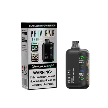 SMOK Priv Bar Turbo Blackberry peach watermelon - ежевика-персик-арбуз 15000 затяжек 20мг Hard (2% Hard)