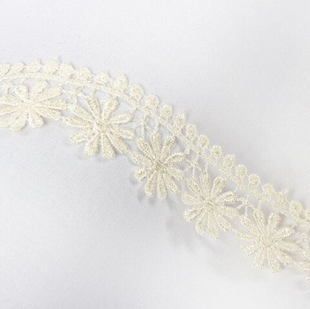 Гипюр "Gamma", 35 мм, цв.кремовый