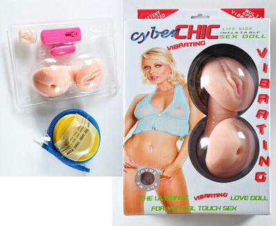 Кукла с вибрацией и вставками вагина-анус Cyber Chic ( 160 см , телесный) (Цвет: телесный)
