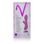 Перезаряжаемый фиолетовый вибромассажер Vr3 - 16,5 см. (Цвет: фиолетовый)