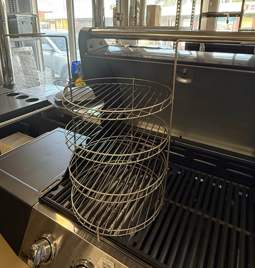 Этажерка 4х ярусная с доп.кольцом Д300*Н500