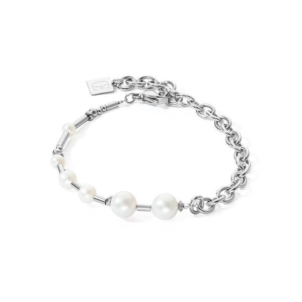 Браслет Coeur de Lion White-Silver 1121/30-1417