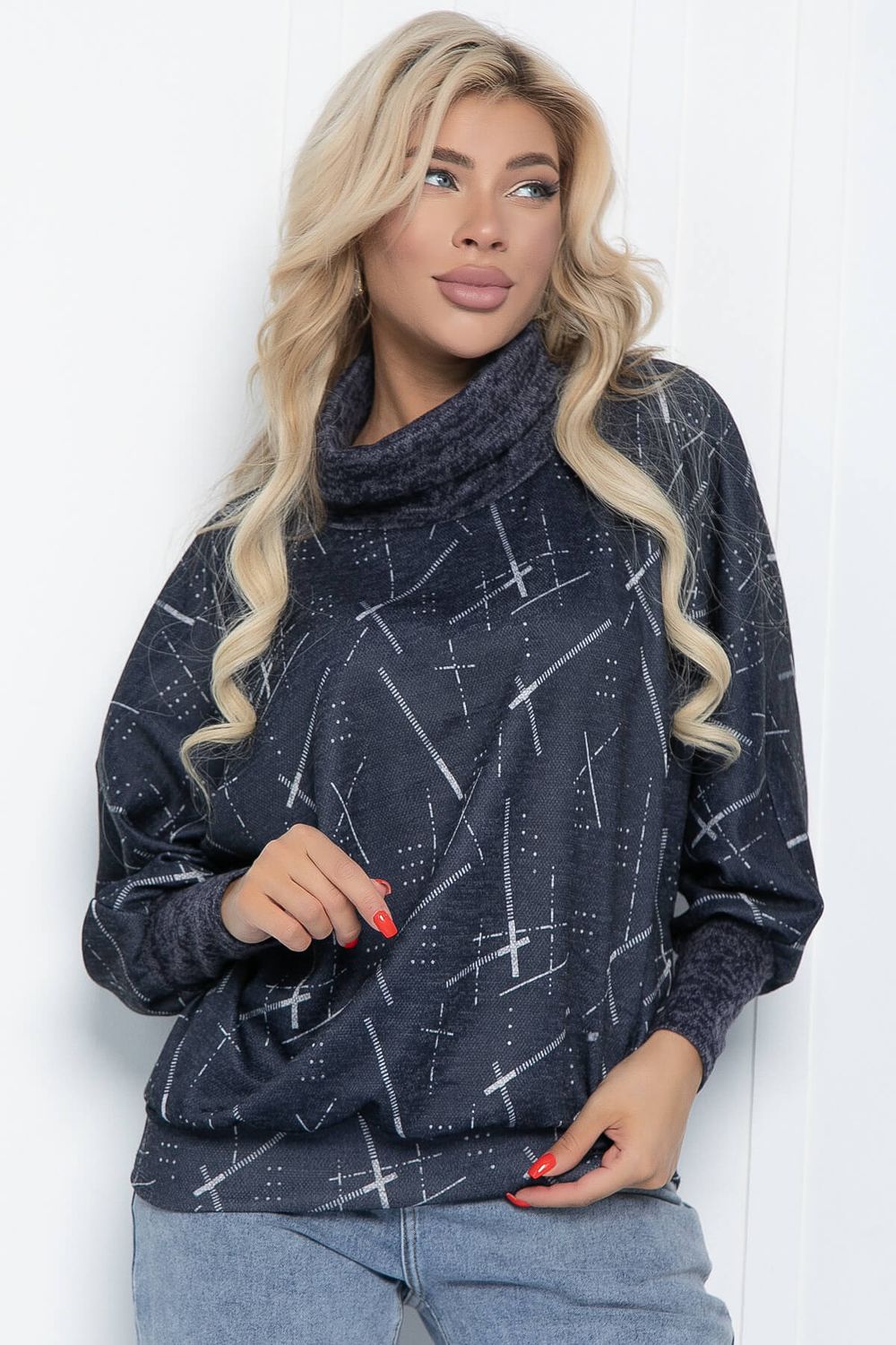 Джемпер Бернарда (темно-синяя) Б11449 LT Collection