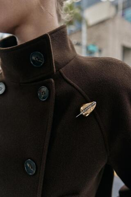 ZARA НАБОР ИЗ 2 КОМБИНИРОВАННЫХ БРОШЕЙ СО СТРАЗАМИ, ЗОЛОТОЙ/СЕРЕБРНЫЙ