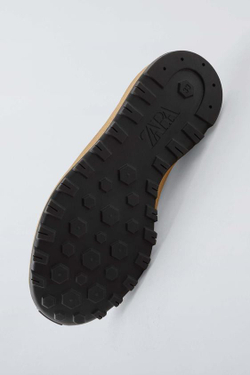 ZARA КРОССОВКИ С КОНТРАСТНЫМИ ВСТАВКАМИ, БЕЖЕВЫЙ