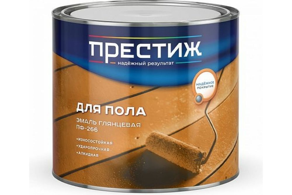 Эмаль ПФ-266 Золотисто-коричневая 1,9 кг "Престиж", 21502