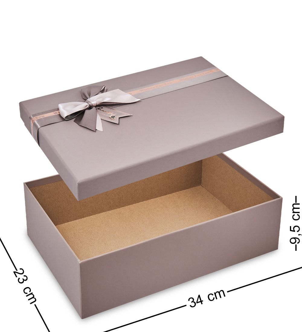 WF-182-B Набор коробок из 3 шт, серо-коричневый