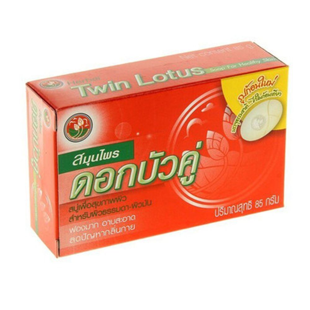 Мыло кусковое Twin Lotus с травами, 85 гр 2 уп