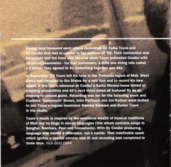 Ali Farka Toure & Ry Cooder: Talking Timbuktu (CD)