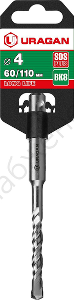 URAGAN 4х110 мм, SDS-plus бур (29311-110-04)