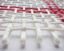 Сетка для батута соревновательная "ЗВЕЗДА" - плетеная прошитая тесьма (4х4мм) - 427х214см