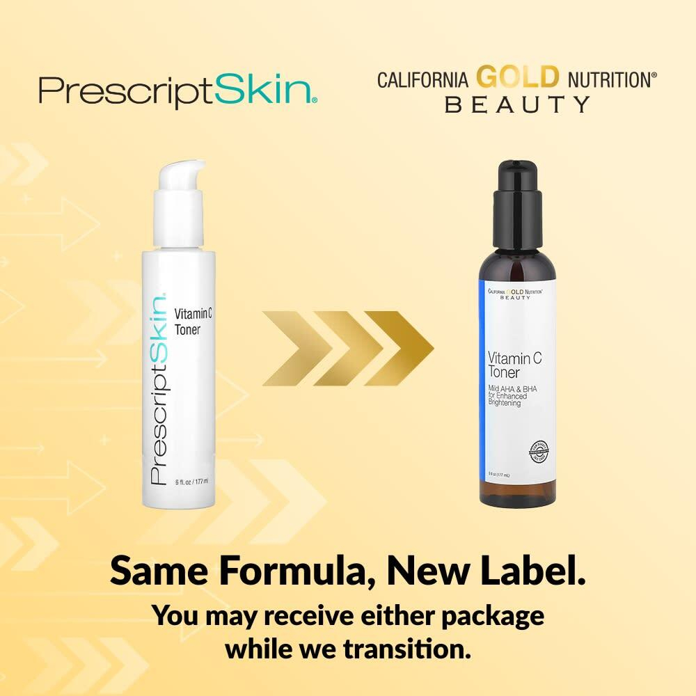 California Gold Nutrition, тонер с витамином C, осветляющий эффект, 177 мл (6 жидк. унций)