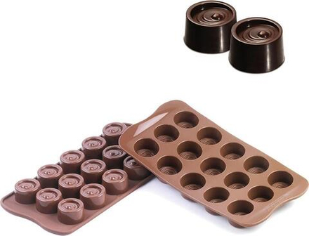 Форма для запекания Silikomart Forma do czekoladek Scg04 Vertigo, круглая, силикон