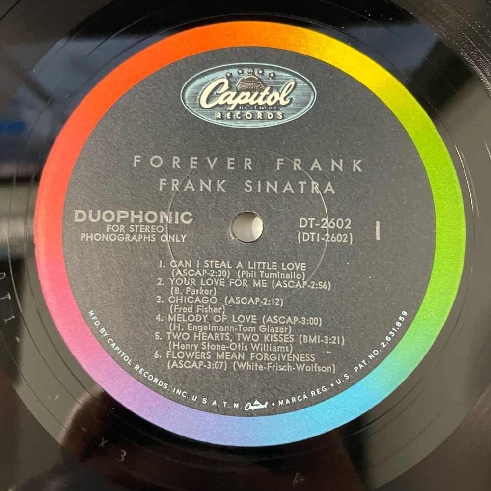 Винтажная виниловая пластинка LP Frank Sinatra Forever Frank (США 1966)