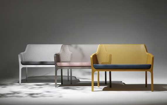 Подушка для дивана Net Bench цвет деним