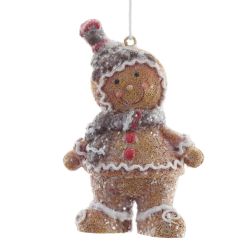 GAEM Фигурка декоративная подвесная "Пряничный человечек", L4,5 W3,5 H8 см, 2в.