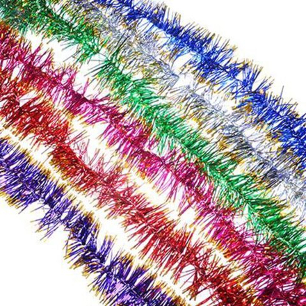 Мишура d= 6см, 2м, ПВХ, 6 цветов