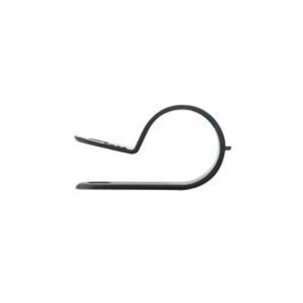 Кабельная скоба под винт REXANT 16 мм, черная, упаковка 50 шт.