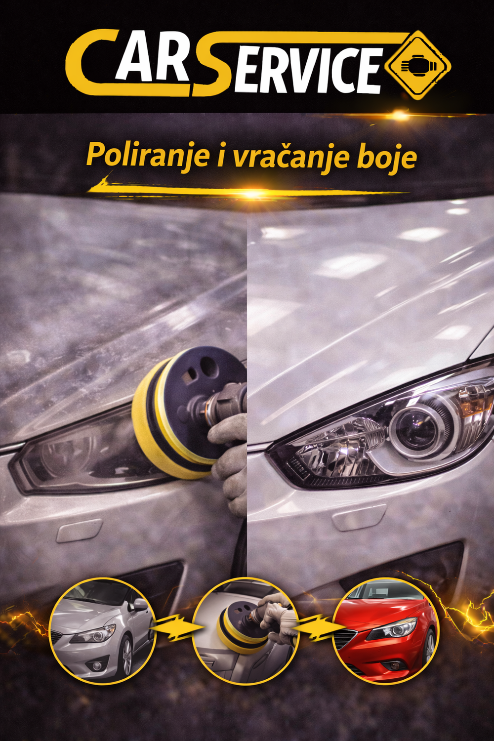 Poliranje i vraćanje boje (jedan elemenat)