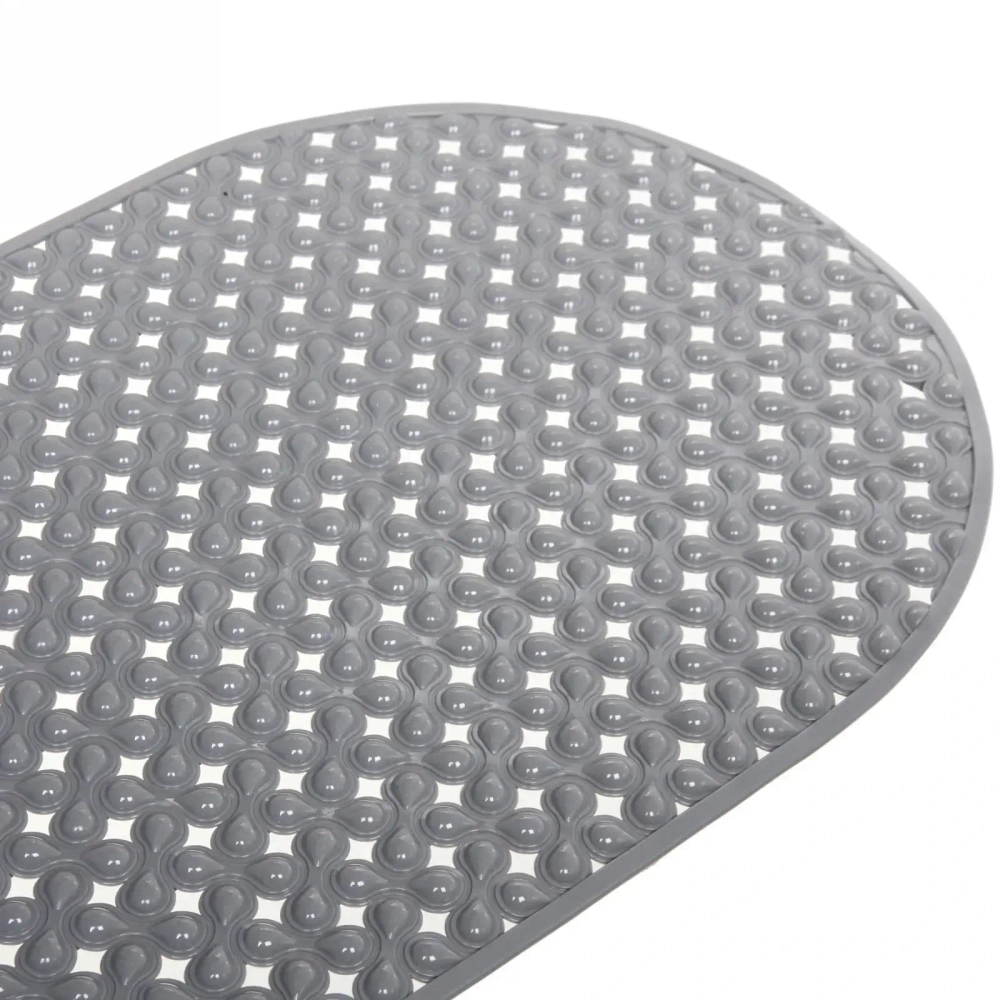 Коврик в ванну Селфи 68х38 ПВХ Глория серый