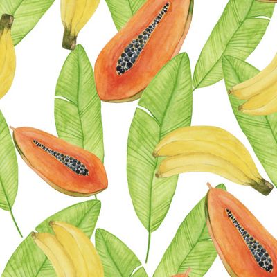 Папайя и бананы