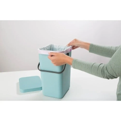 Brabantia Контейнер для мусора Sort & Go 12л мятный