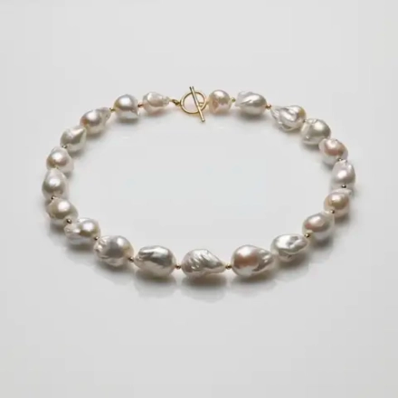 Ожерелье из барочного жемчуга с замком "тогл"