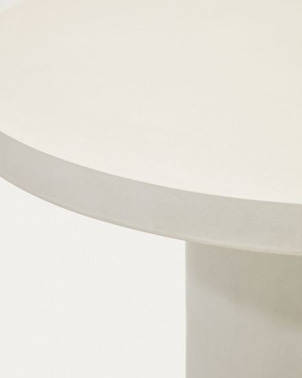 Aiguablava Круглый стол из белого цемента Ø 120 см Испания La Forma