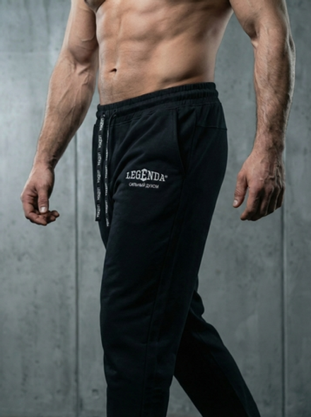 Брюки демисезонные с карманами LEGENDA Logo черные