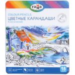 Карандаши цветные 18цв. Гамма Классические, метал. пенал