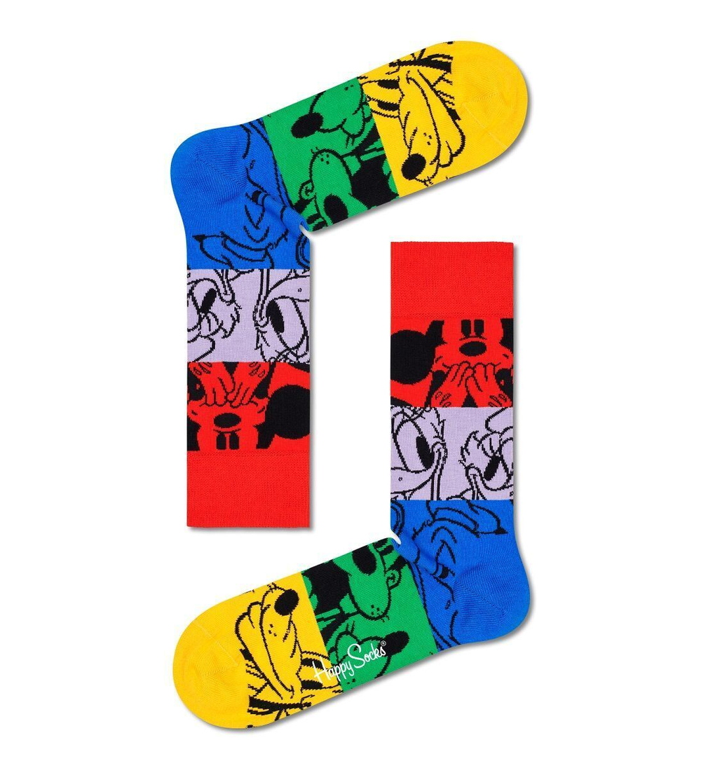 Носки унисекс Disney Sock с героями мультфильмов Диснея (Размер: 25) (Цвет: разноцветный)