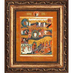 Сотворение Мира. Икона на холсте.