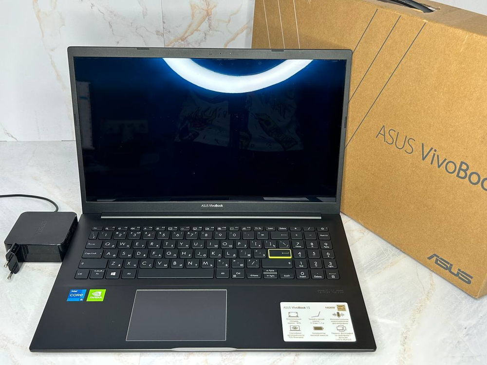 Ноутбук ASUS VivoBook 15 OLED (K513EP-L1356T) 15.6"/Intel Core i5-1135G7/RAM 8GB/SSD 512GB/Nvidia MX330 2GB/1920*1080/OLED/Windows11Подсветка кл-ры: нет/черный