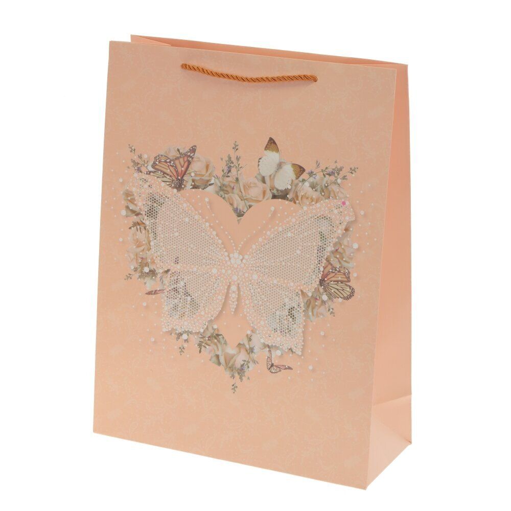 GAEM Пакет подарочный M (бумага 210г/м2, блок 12шт), L26 W12 H32 см, 4в.