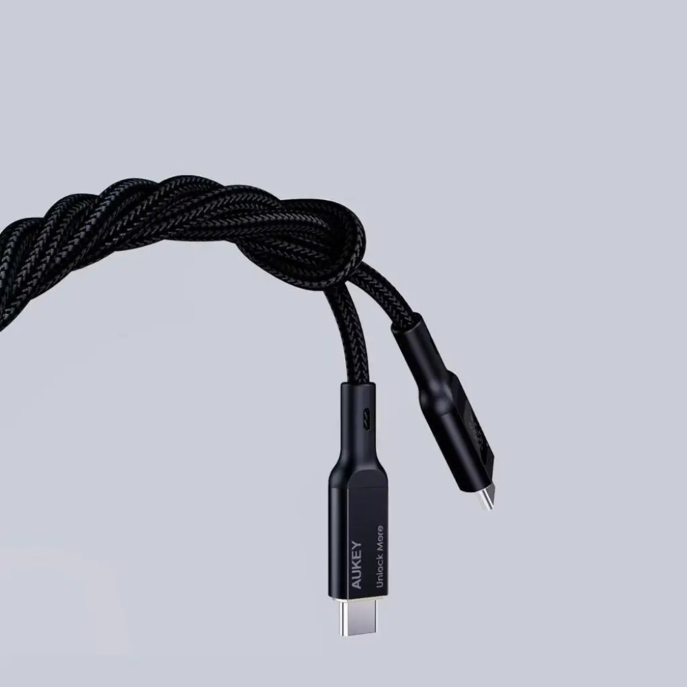 Кабель Aukey USB TypeC (M) черный